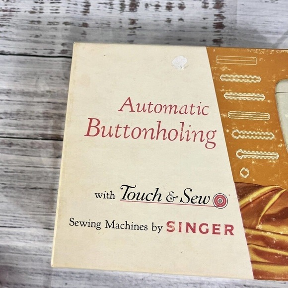 SINGER Professional Buttonholer Attachment 19 Cams 161829 Slant Needle Zig Zag - Picture 2 of 16